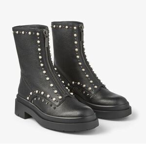 Jimmy Choo Nola flat combat boots, USED!